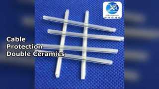 Штанга керамики рукава предохранения от кабеля оптического волокна прочная двойная